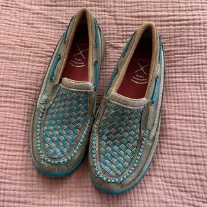 Teal Twisted X Shoes